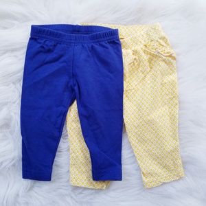 Baby Girl 2pc Pants Blue & Yellow